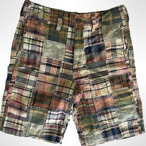 American Eagle Longer Length Patchwork Shorts Men's 30